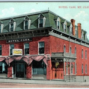 c1910s Mt. Clemens, Mich. Hotel Cass Victorian Unposted PC Macomb County MI A168