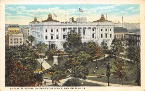 New Orleans, Louisiana, La Fayette Square, Showing Post Office, AA370-4