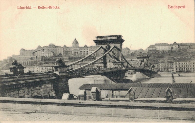 Hungary Budapest Lánchid Bridge Széchenyi Chain Bridge 06.27