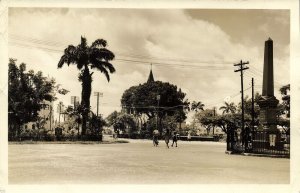 british guiana, Guyana, Demerara, GEORGETOWN, The Cenotaph (1930s) RPPC Postcard