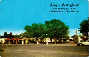 King's Rest Court Motel Albuquerque New Mexico Postcard