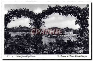 Old Postcard Saint Jean Cap Ferrat The port and the Pointe Saint Hospice