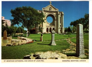 St Boniface Cathedral, Louis Riel Grave, Winnipeg, Manitoba