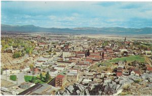 Aerial View of Helena Montana and its Main Street Named Last Chance Gultch