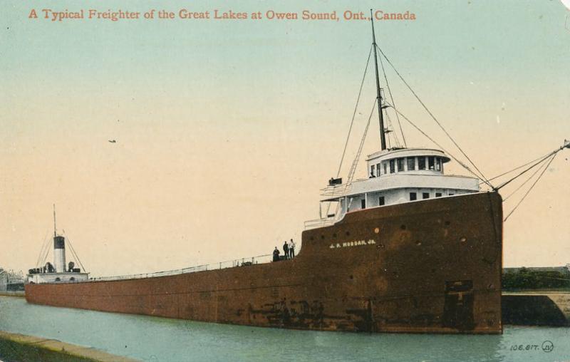 Great Lakes Steamship Freighter J P Morgan Jr - Owen Sound, Ontario, Canada - DB