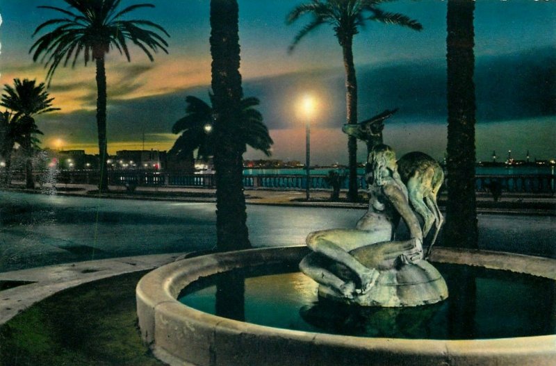 Tripoli Libya gazzella fountain postcard