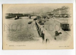 3108803 France ROUEN Quai de Paris Vintage postcard