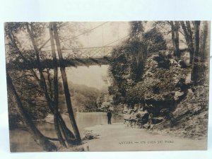 Anvers Belgium Un Coin Du Park Antique Postcard