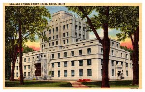 Postcard COURT HOUSE SCENE Boise Idaho ID AQ6637