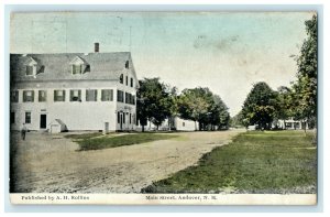 1912 Main Street Andover New Hampshire NH A.H. Rollins Posted Postcard 