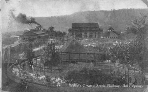 World's Greatest Scenic Railway Rock Springs West Virginia 1910c postcard