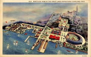 OH - Cleveland. 1936 Great Lakes Exposition, Bird's Eye View