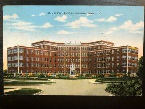 Vintage Postcard 1954 St. Joseph Hospital Ottumwa Iowa (IA)