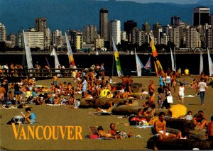 Canada Vancouver English Bay Beach Scene