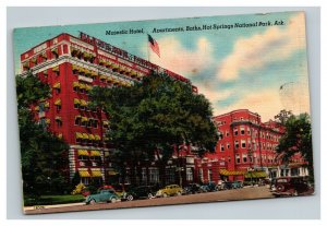 Vintage 1930's Postcard Majestic Hotel Hot Springs National Park Arkansas