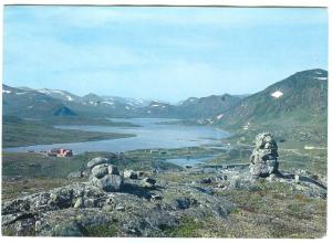 Norway, Norge, View near Bygdin Hotel towards western parts of Jotunheimen