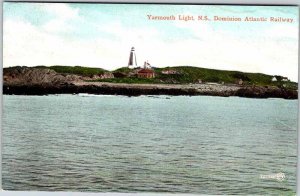 Postcard LIGHTHOUSE SCENE Yarmouth Nova Scotia NS AK7021