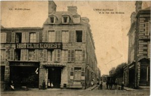 CPA AK FLERS Hotel de l'Ouest rue des Rivieres (868647)