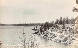 RPPC BIG BEAR LAKE, CA San Bernardino County, California c1940s Vintage Photo