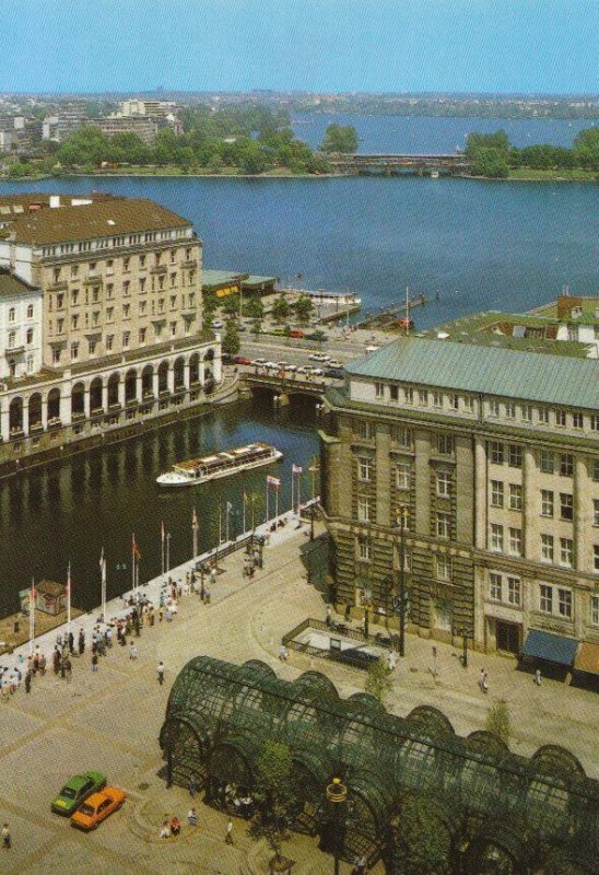 Germany Postcard - Hamburg - Die Drei Alsterbecken - Ref TZ10922