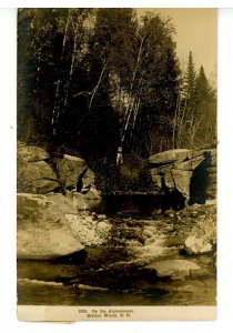 NH - Bretton Woods.  On the Ammonoosuc River    RPPC