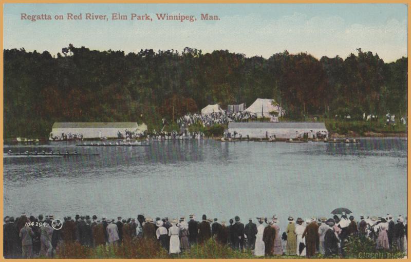 Winnipeg, Manitoba - Regatta on Red River, Elm Park - 