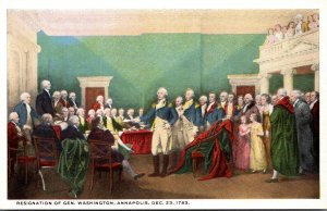 Washington D C Resignation Of General Washington Annapolis 23 December 1783