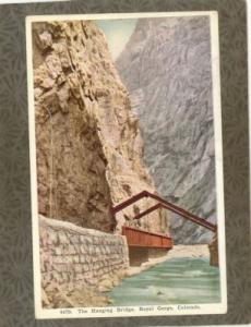 ROYAL GORGE HANGING BRIDGE CO COLORADO c1920 Postcard