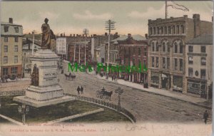 America Postcard - Soldiers' Monument, Portland, Maine   RS30389