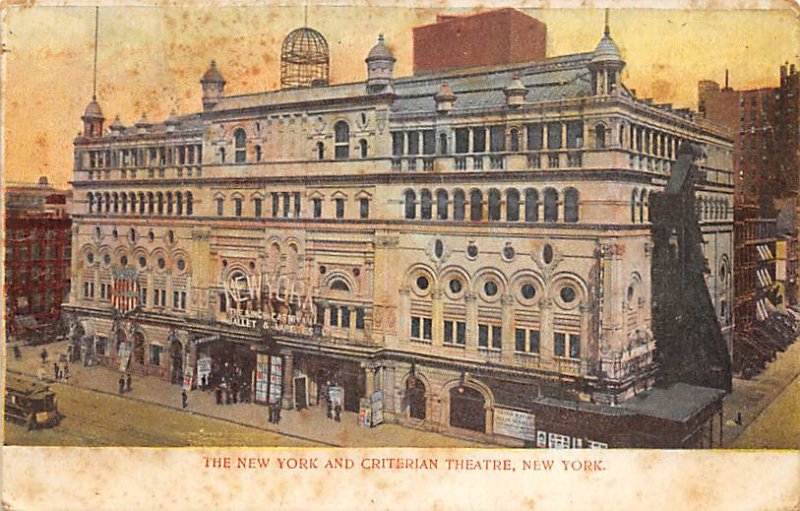 The New york and Criterian theater New York, USA Theater 1908 