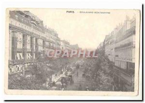 Paris (9th) Old Postcard Boulevard Montmartre