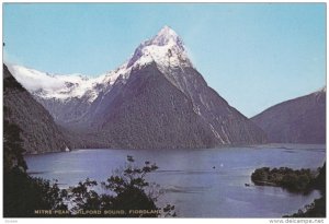 Mitre Peak, Milford Sound, FIORDLAND, New Zealand, 50-70's