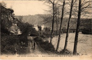 CPA Les ALPES MANCELLES - St-LÉONARD-des-BOIS, Bords de la Sarthe (112312)