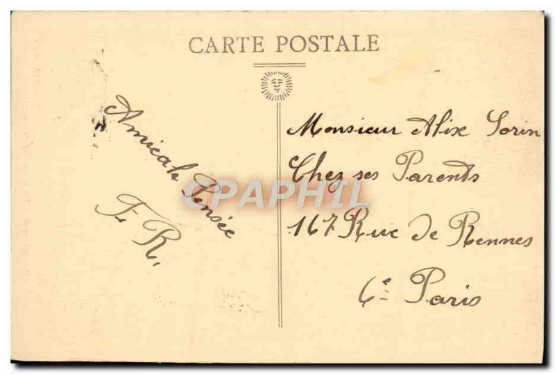 Old Postcard Bourges From I & # 39Eglise Portal Notre Dame