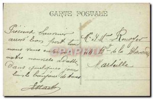 Old Postcard Montelimar Garden pubilc statue & # 39Air