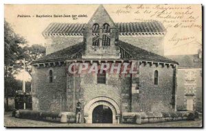 Poitiers Old Postcard St. John Baptistry (4th)