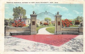 F46/ Kent Ohio Postcard 1938 Prentice memorial Gateway Campus
