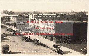 TX, Mercedes, Texas, RPPC, Street Scene, Business Section, Photo