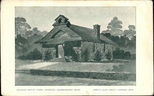 Kennebunkport Maine ME Wildwood Baptist Chapel c1910 Vintage Postcard