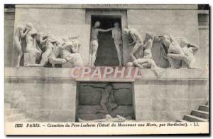 Old Postcard Paris Cimetiere Pere Lachaise