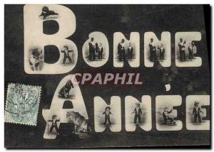 Postcard Old Child Artist Panther Dog