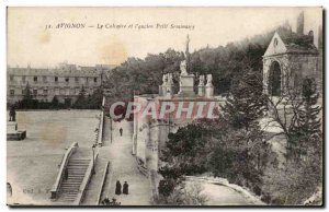 Old Postcard Avignon Calvary and & # 39ancien small seminar