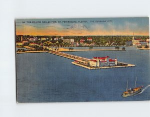 Postcard The Million Dollar Pier The Sunshine City St. Petersburg Florida USA