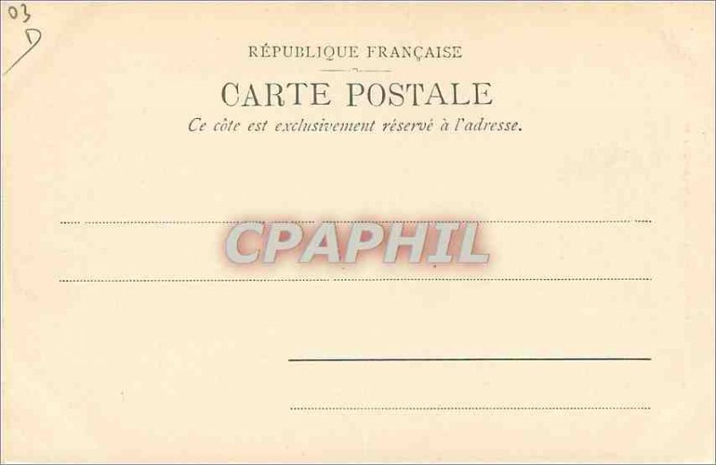 Postcard Old Vichy Park (map 1900)