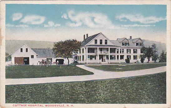 Cottage Hospital Woodsville New Hampshire 10 20s Hippostcard