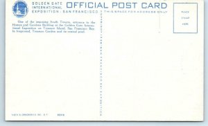 3 Postcards GOLDEN GATE EXPO San Francisco FOREIGN PAVILION, SWAN BOATS 1939