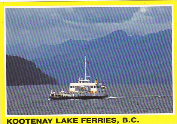 Canada Ferry M V Balfour Kootenay Bay Ferries British Columbia