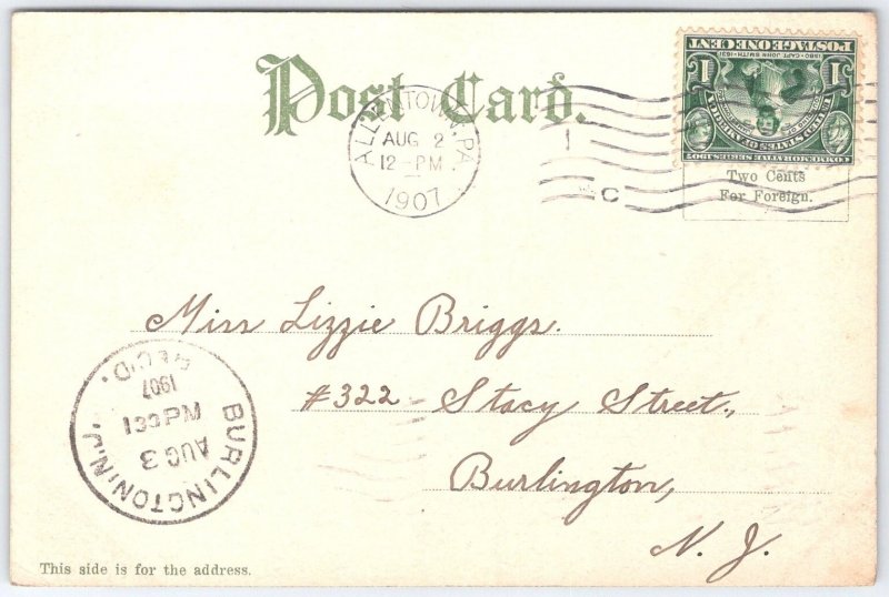 Vintage 1907 Race Track Great Allentown Fair PA Postcard Pennsylvania