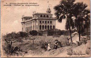 Senegal Afrique Occidentale Dakar Palais du Government Postcard C109