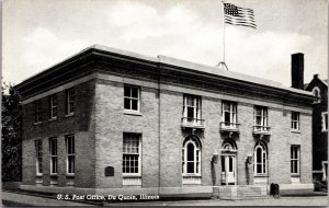 Postcard United States Post Office in Du Quoin, Illinois